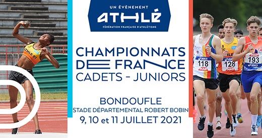 affiche france jeunes athlétisme bondoufle 2021