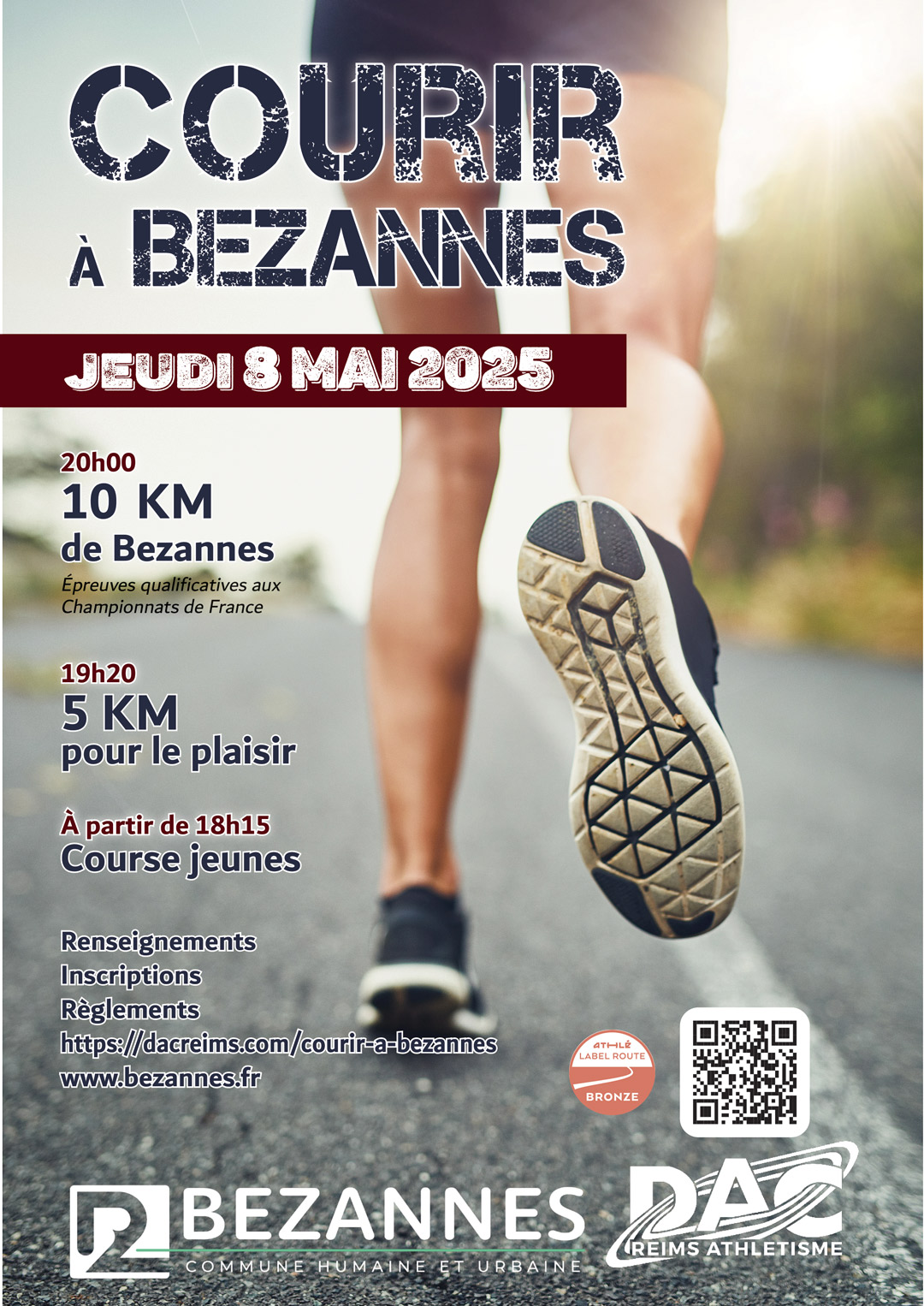 affiche courir à bezannes 2025
