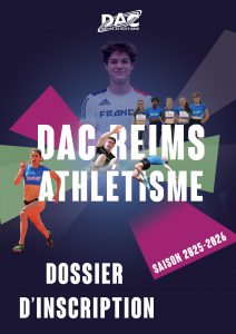 dossier inscription saison 2025 2026 - DAC Reims Athlétisme