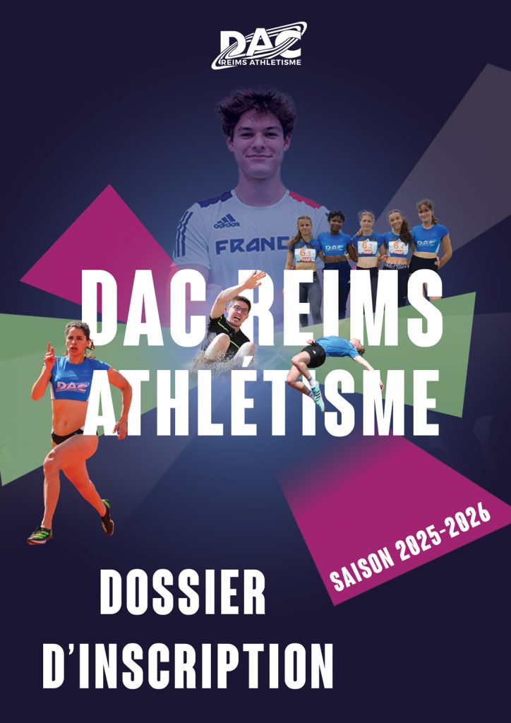dossier inscription saison 2025 2026 - DAC Reims Athlétisme